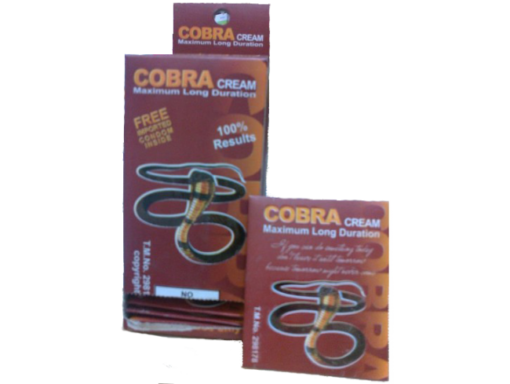 Cobra Long Time Delay Cream with 12 Condoms