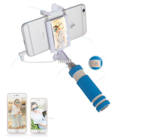 Mini Handheld Tripod Monopod Extendable Selfie Stick with Mirrors