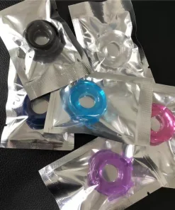 Silicone Cock Ring Stay Hard Delay Timing Flexible Penis Ring