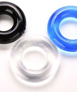 Silicone Cock Ring Stay Hard Delay Timing Flexible Penis Ring (Pack of 3 Ring)