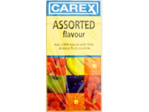 Carex Assorted Mix Flavoured Condom (Pack of 12 Condoms)