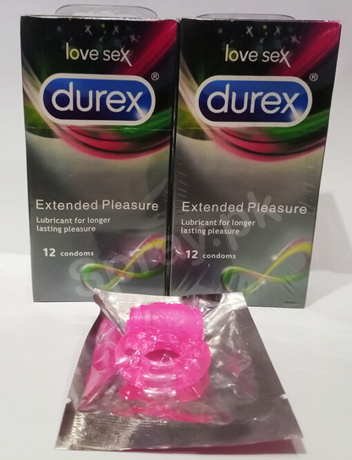 Durex Extended Pleasure Condom with Vibrator Ring